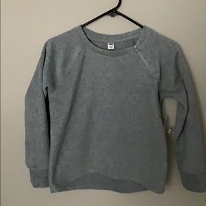Girls Fleece Top with zipper detail